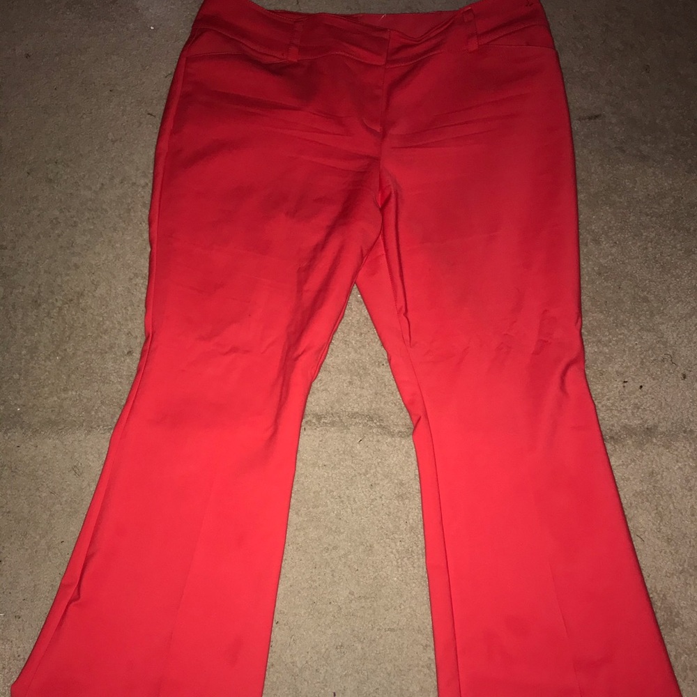 NY&Co red dress pants size 18
